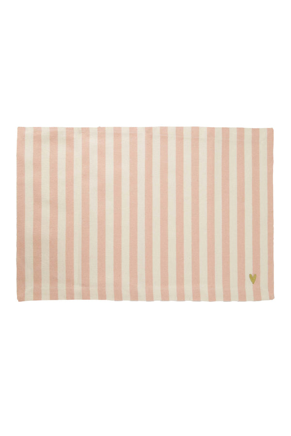 zusss placemat streep roze / wit