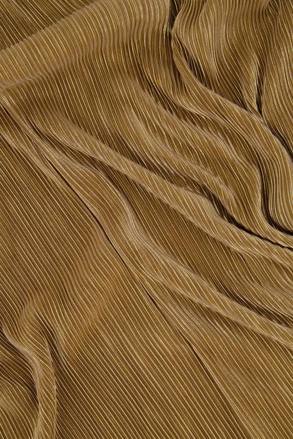 Zusss Plisse Rok Champagne Goud