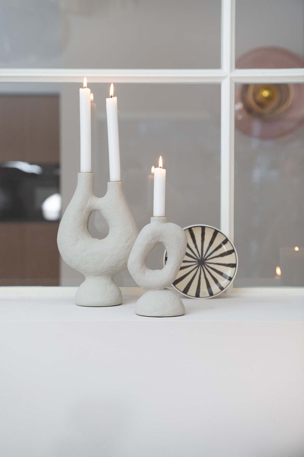 Zusss Polystone Kandelaar Ornament M Zand