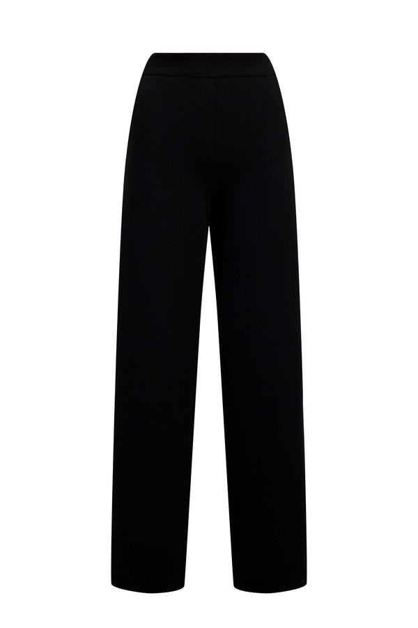 Zusss Scuba Stretch Broek Recht Model Zwart
