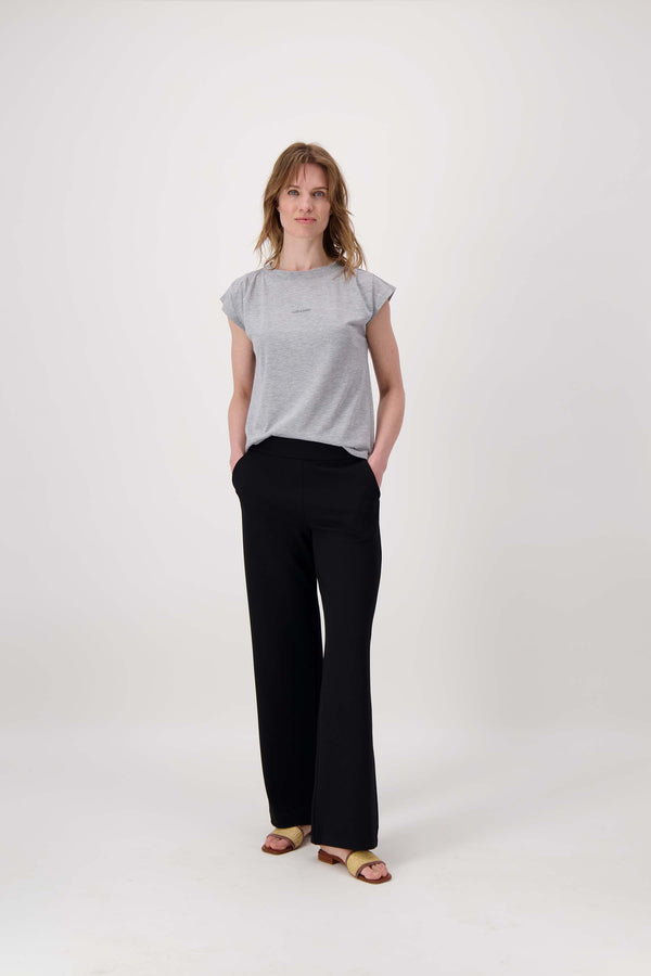 Zusss Scuba Stretch Broek Recht Model Zwart