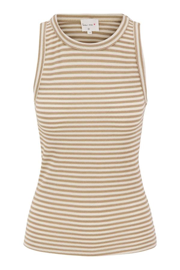 Zusss Singlet Van Crochet Stof Sahara / Wit