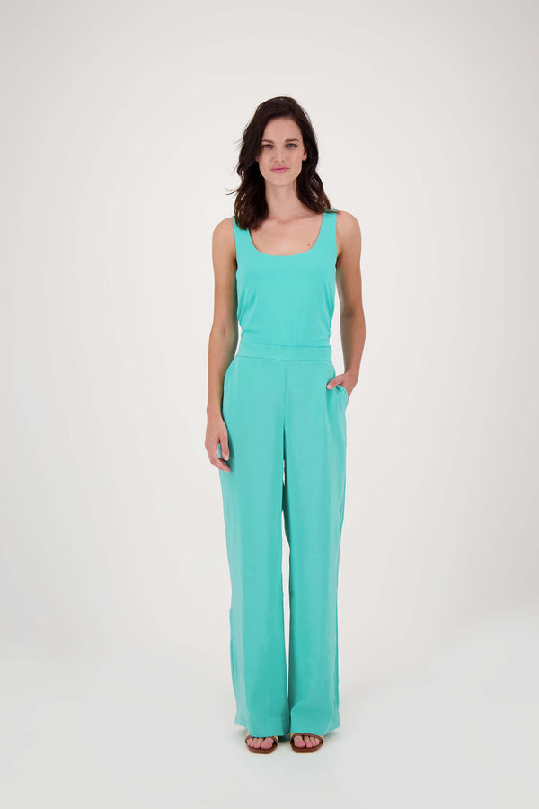 Zusss Singlet Van Polyamide Stof Turquoise