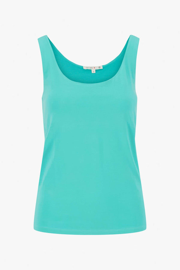 Zusss Singlet Van Polyamide Stof Turquoise