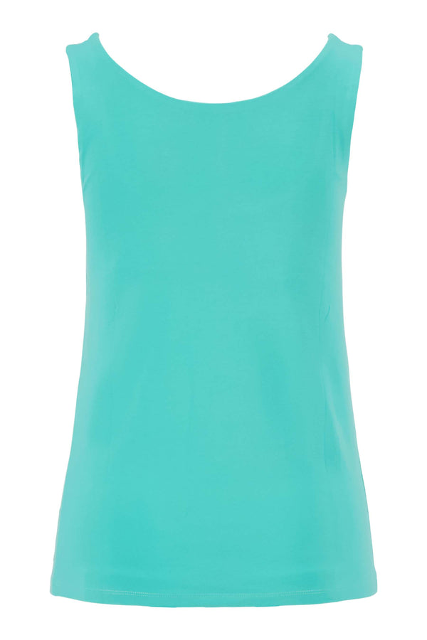 Zusss Singlet Van Polyamide Stof Turquoise
