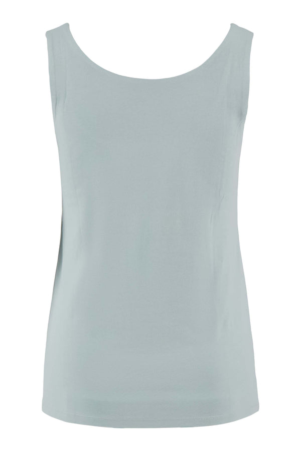 Zusss Singlet Van Polyamide Stof Vergrijsd Blauw
