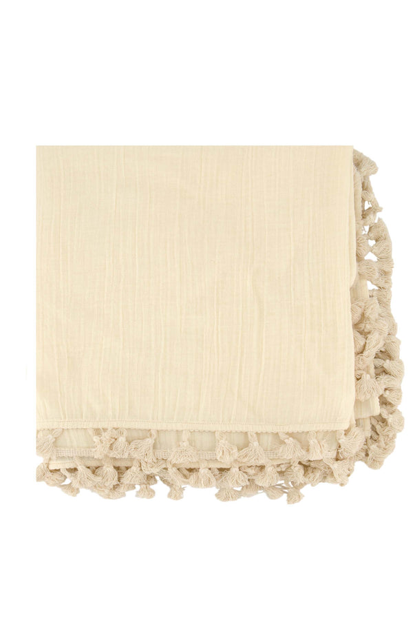 Zusss Sjaal In Crincle Katoen Met Kwastjes Kit