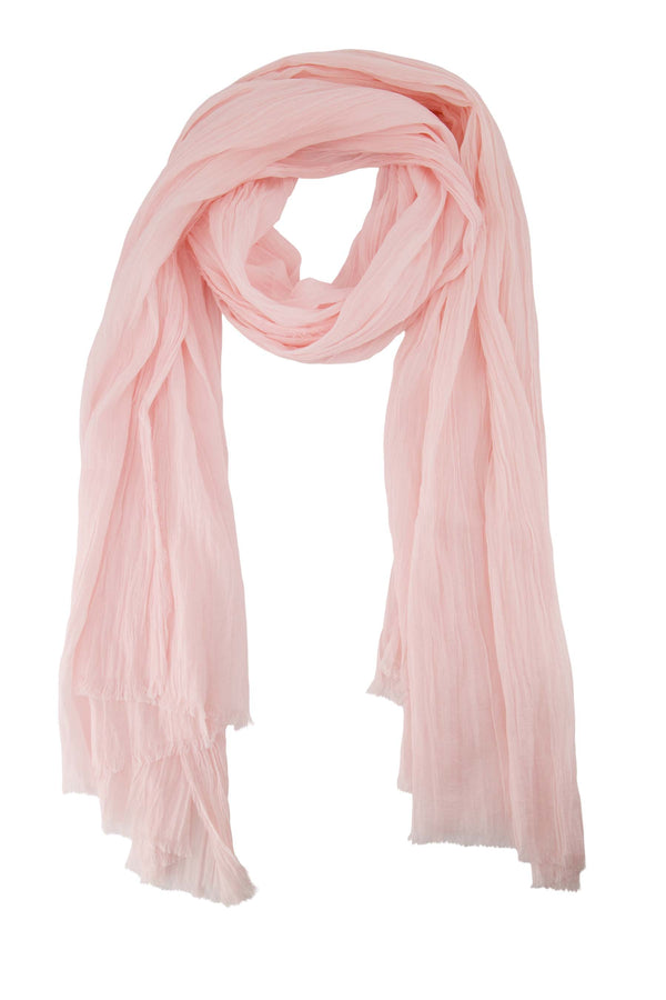 zusss sjaal in crincle voile lichtroze