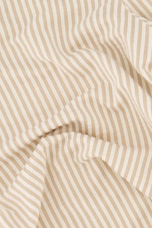 Zusss Streep Broek Wijd Model Off White / Ecru