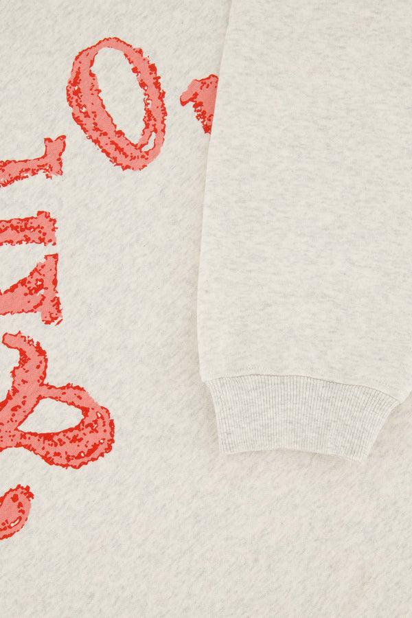 Zusss Sweater Met Print Grijs Melee