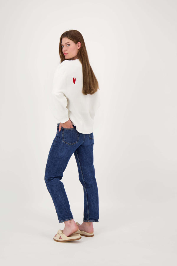 zusss sweater met print wit