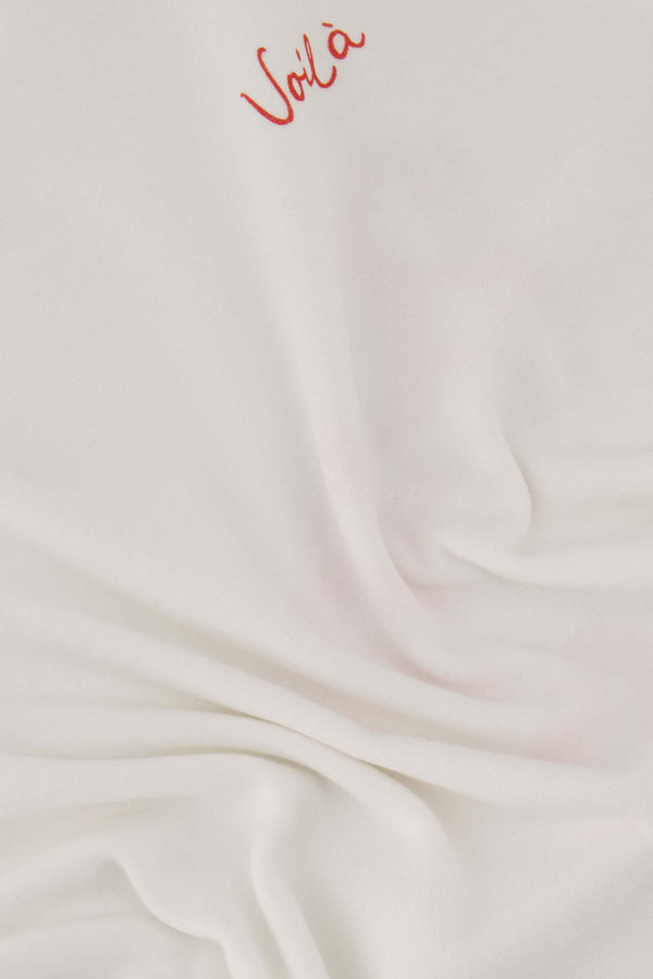 Zusss T-shirt Korte Mouw Met Print Amour Wit