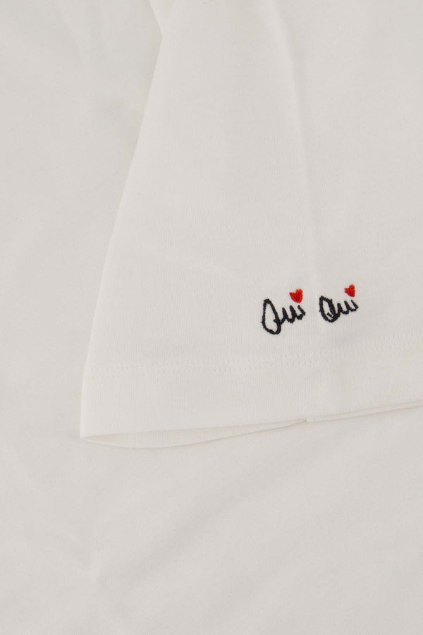 Zusss T-shirt Korte Mouw Met Print Amour Wit