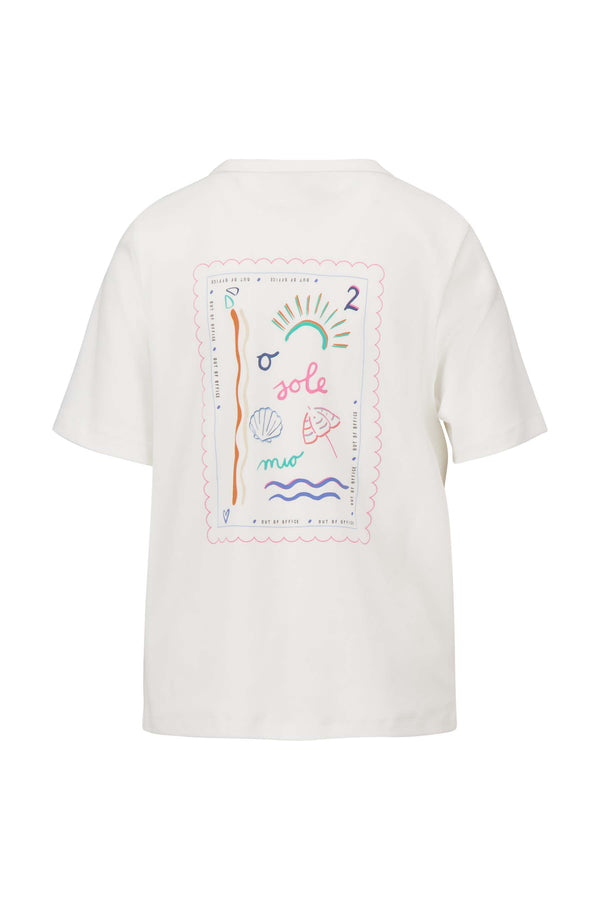 Zusss T-shirt Met Geplaatste Print Off White