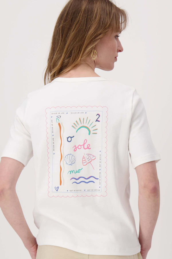 zusss t-shirt met geplaatste print off white