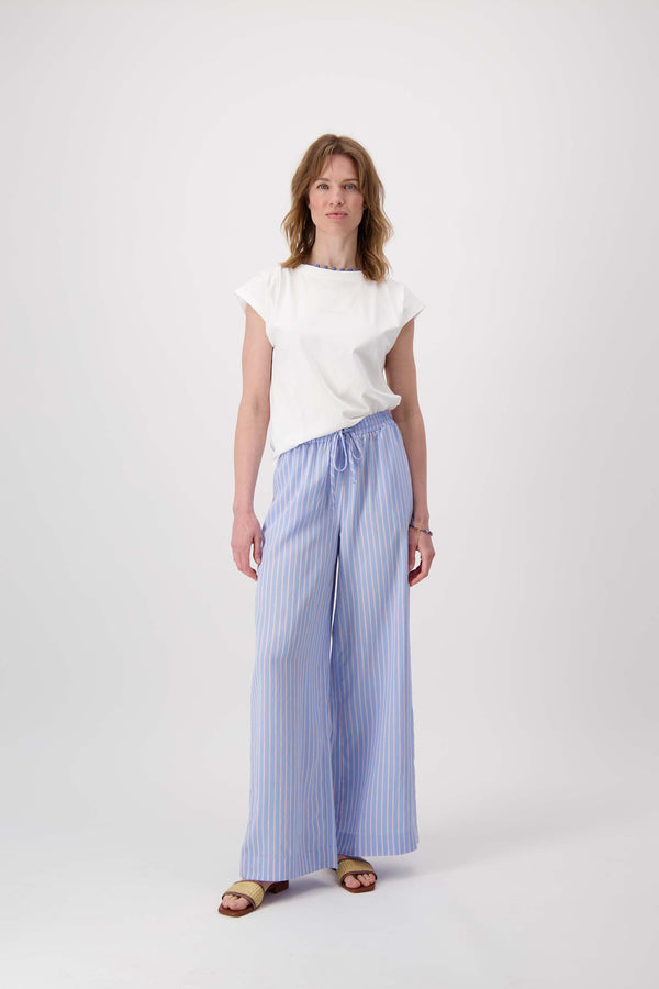 Zusss T-shirt Met Plooidetail Off White