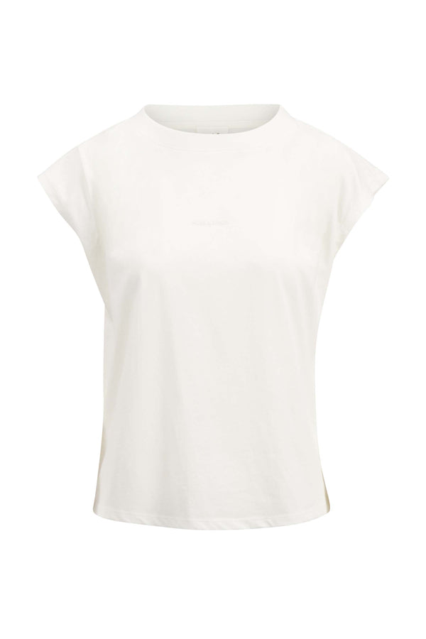 Zusss T-shirt Met Plooidetail Off White