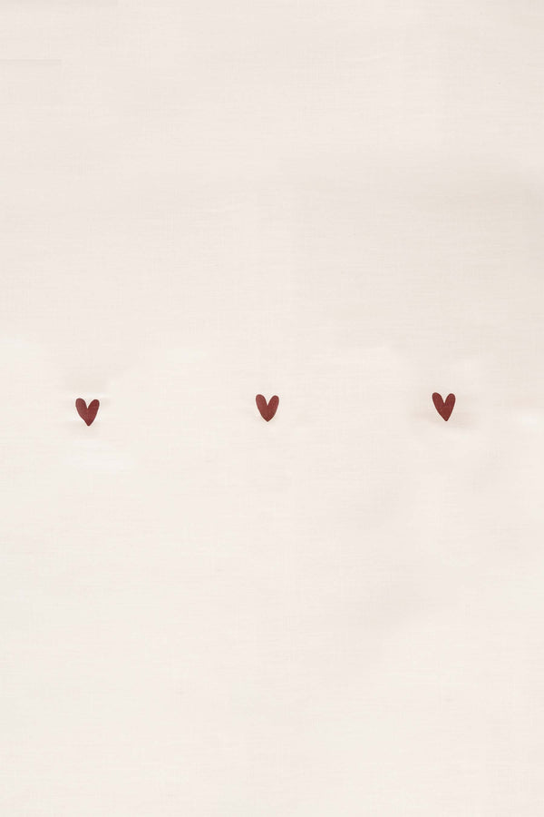 Zusss Tafelkleed Hartjes 250x150cm Wit / Rood