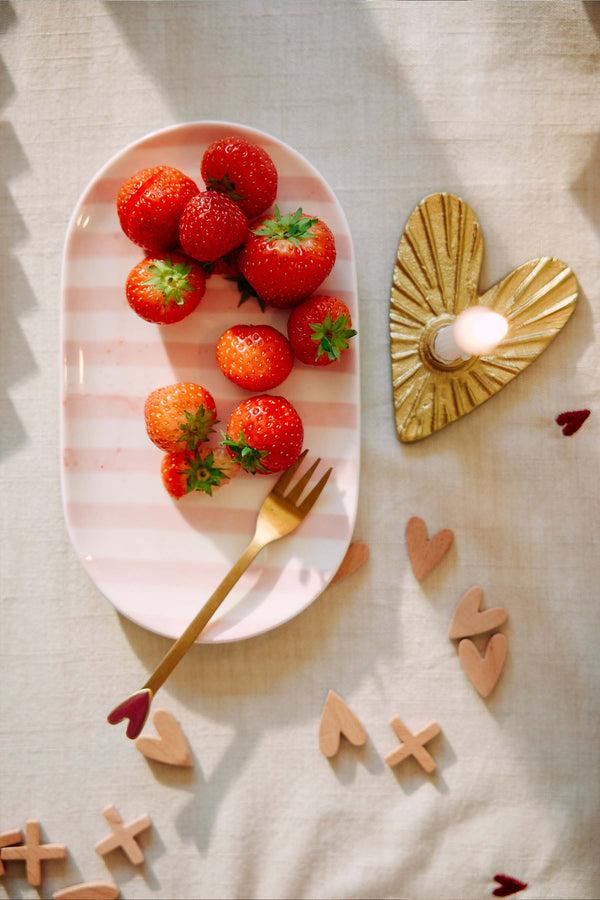 Zusss Tafelloper 300x50cm Peper En Zout / Rood