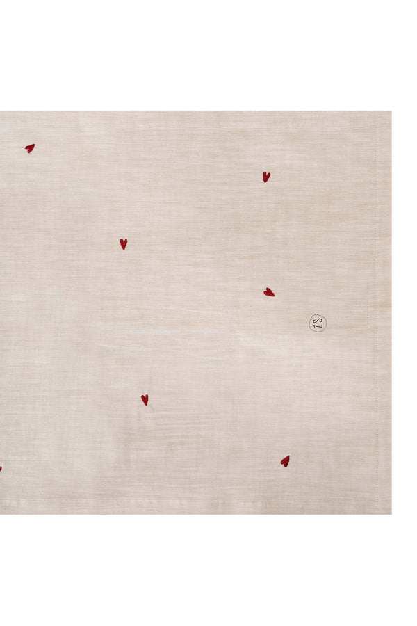 Zusss Tafelloper 300x50cm Peper En Zout / Rood