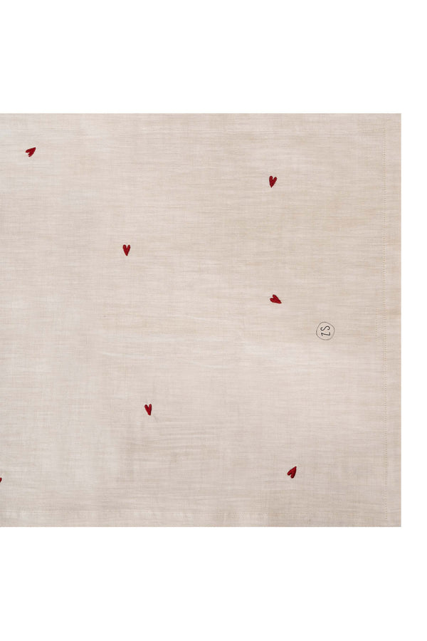 zusss tafelloper 300x50cm peper en zout / rood