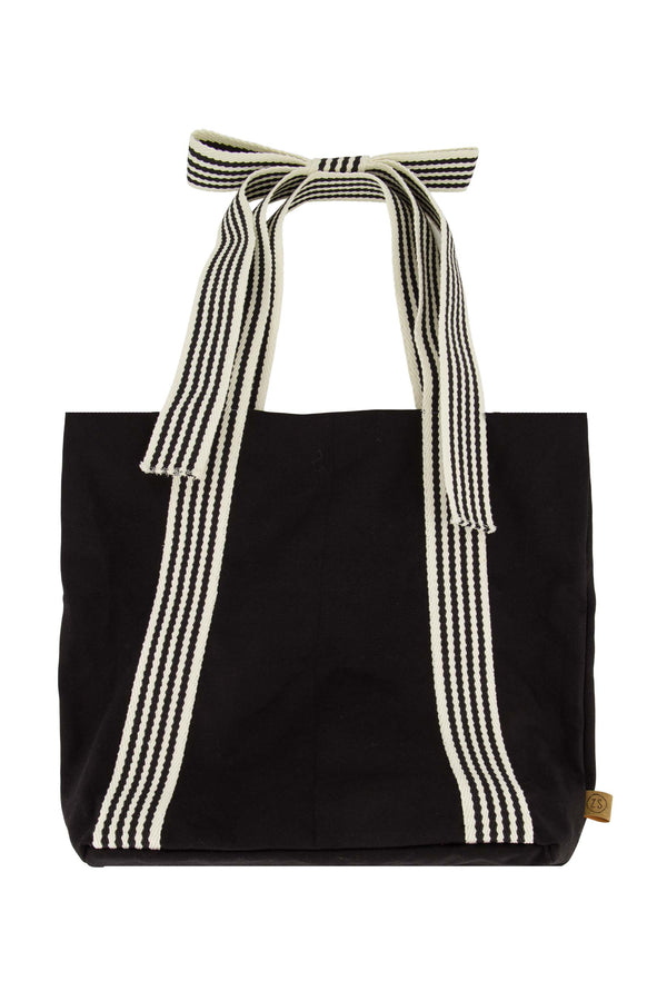 zusss tas met strik hengsel zwart