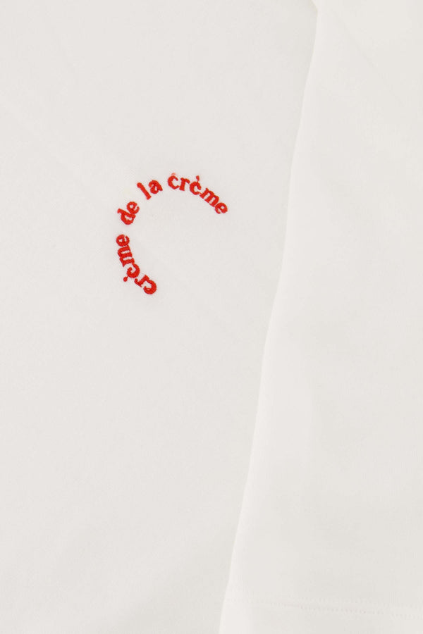 Zusss Top Boothals Met 3/4 Mouw Wit