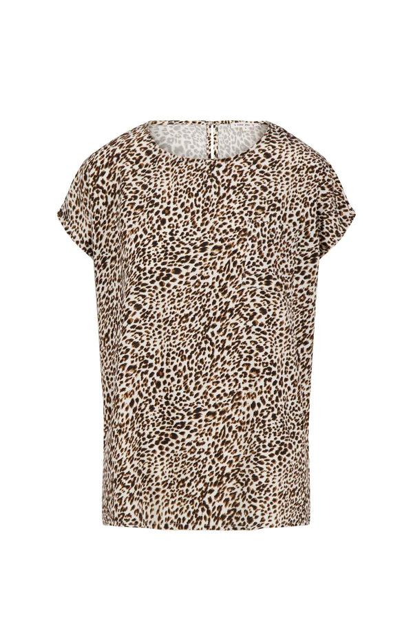 Zusss Top Met Panterprint Multicolor