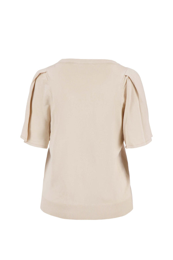 Zusss Trui Met Vlindermouw Off White