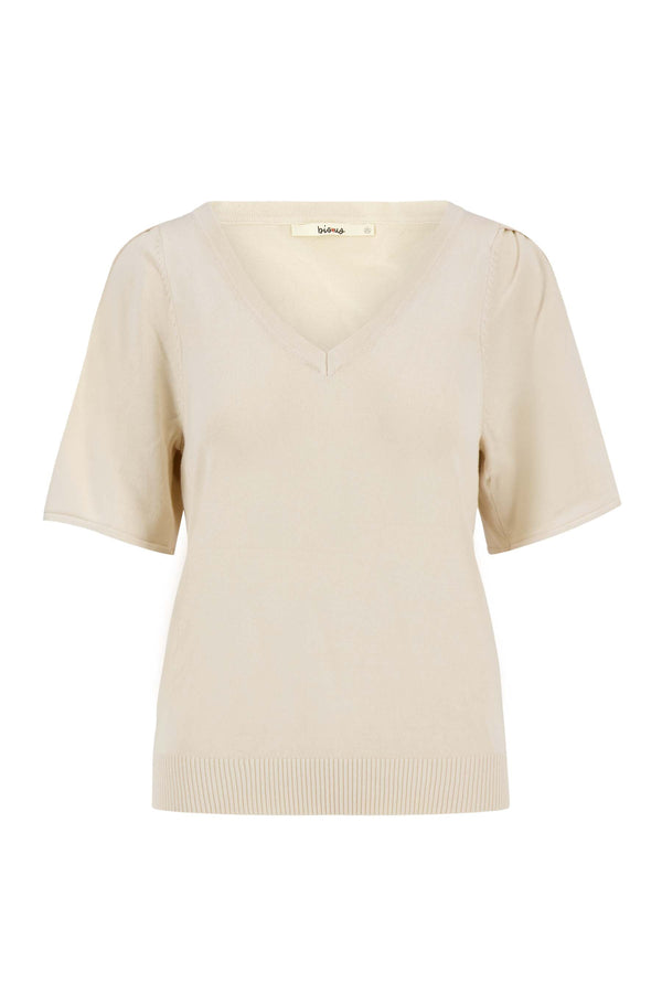 zusss trui met vlindermouw off white