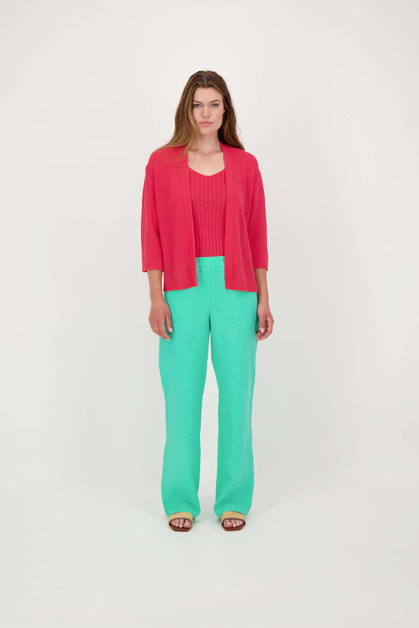 Zusss Vest Openvallend Rood