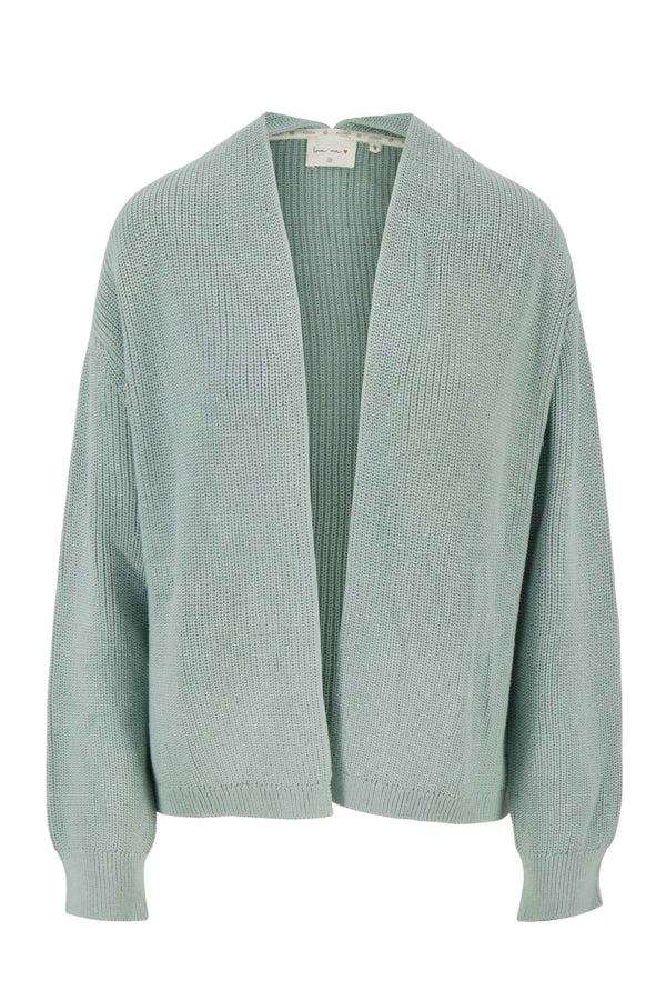 zusss vest rib grijsblauw