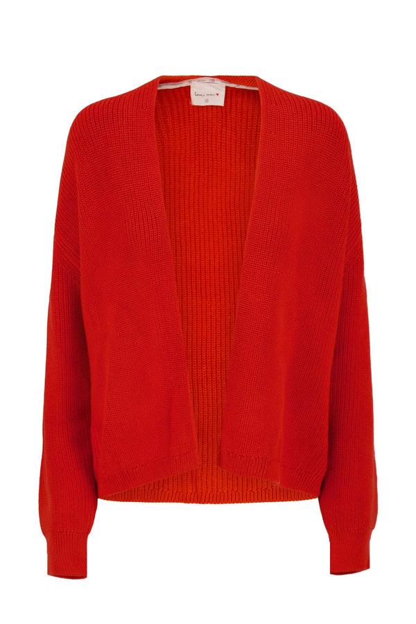 Zusss Vest Rib Oranjerood