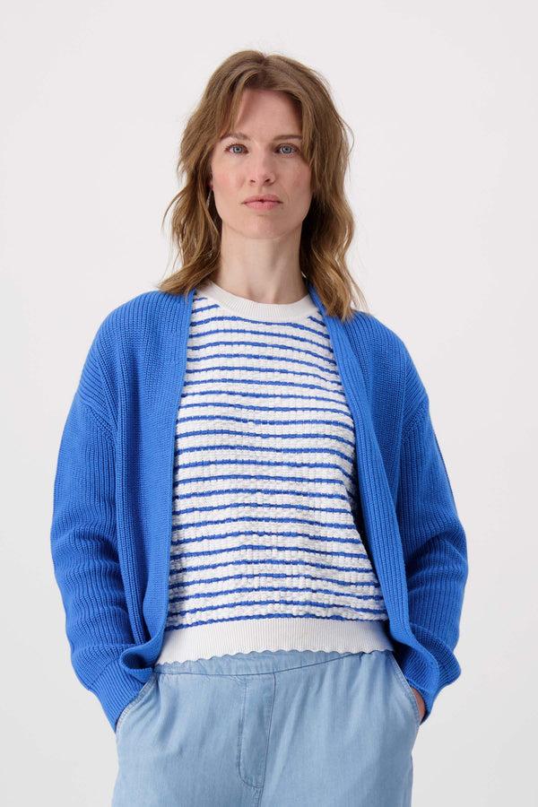 zusss vest rib zomerblauw