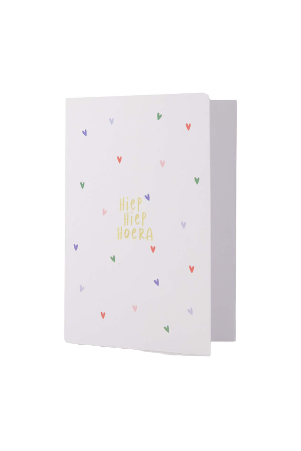 zusss wenskaart hiep hiep hoera multicolor