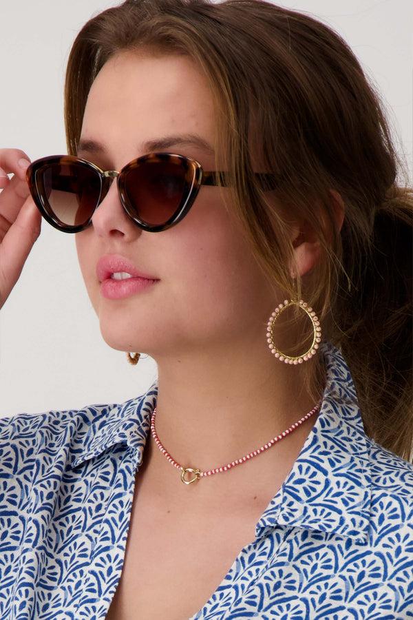 Zusss Zonnebril Incl. Hoesje Bruin