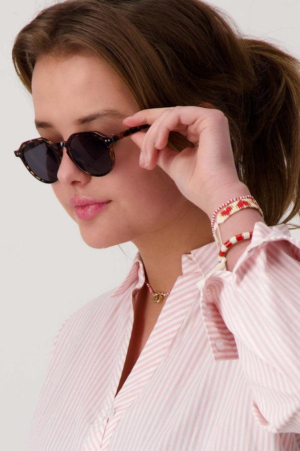 Zusss Zonnebril Incl. Hoesje Bruin